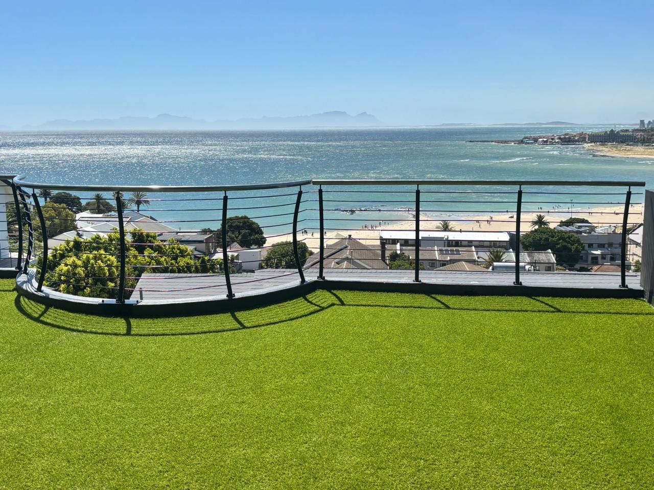 Beautiful artificial grass installation in a Somerset West garden